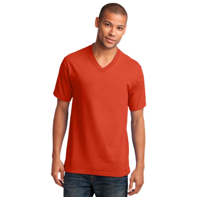 Port & Company Core Cotton V-Neck Tee. 30