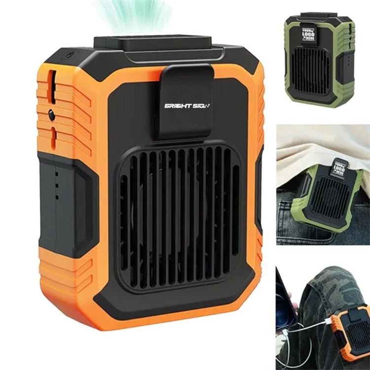 3-in-1 Belt Clip Fan with Flashlight & Power Bank 3