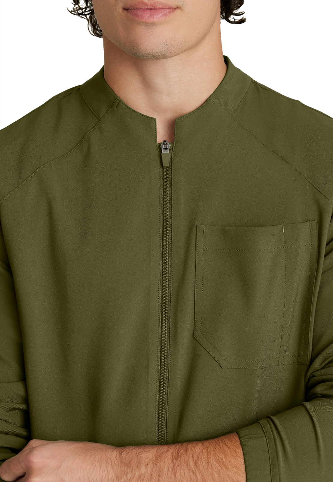 Grey's Anatomy Evolve Stretch - Men's Three-Pocket Cycle Warm Up Scrub Jacket 28