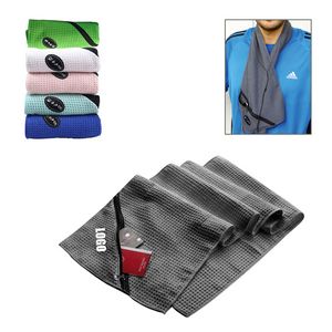 Fitness Gym Travel Bath Towel With Zip Pocket 7
