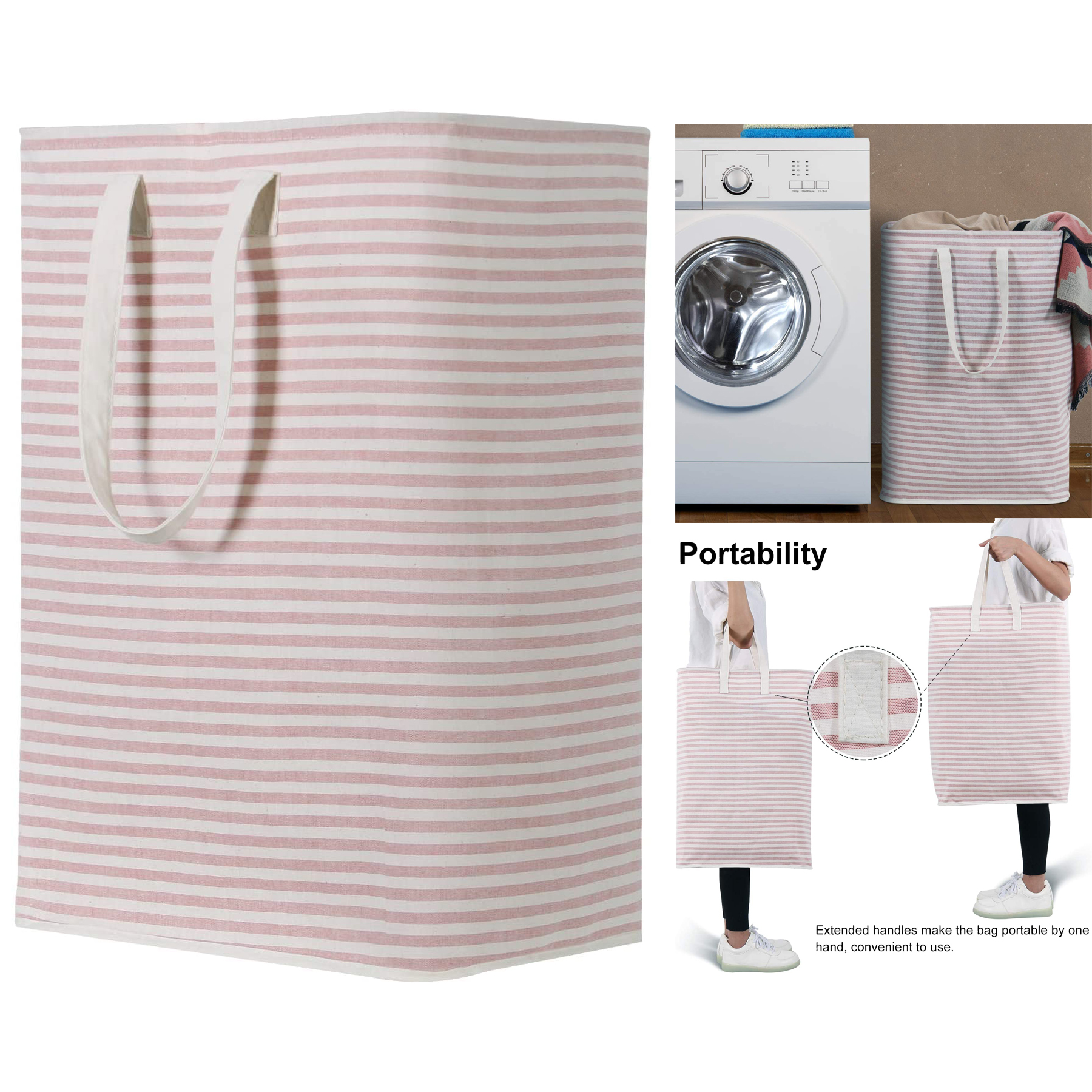 72L Freestanding Laundry Basket