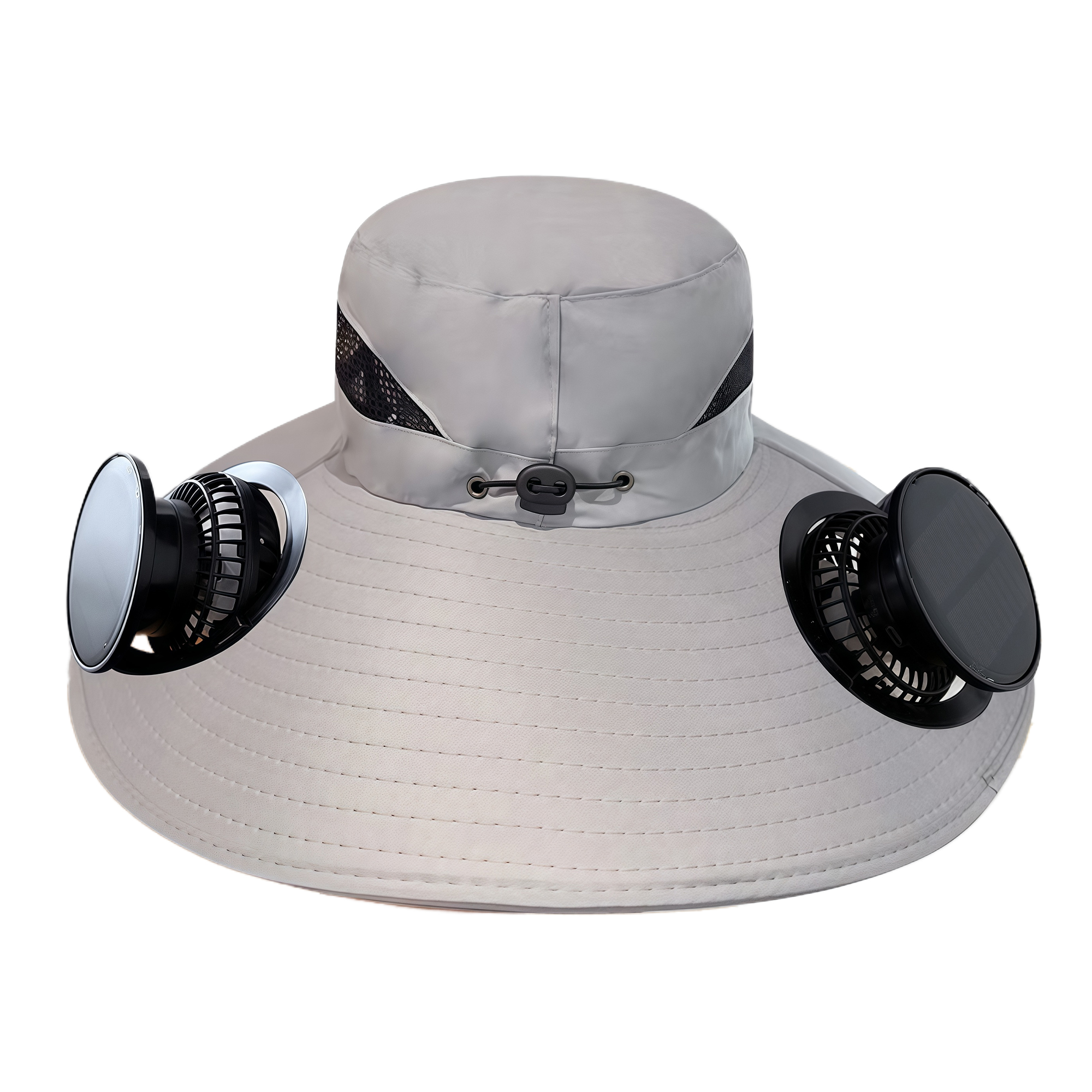 Summer Wide Brim Electric Sun Hat with Solar Fan 3