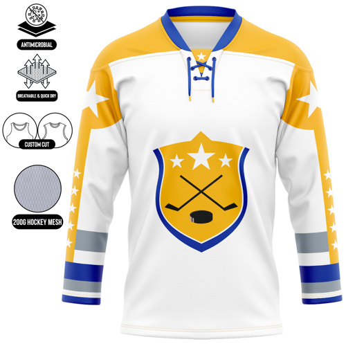 Men's & Kids' Ice Hockey Jersey with Lace Collar 5