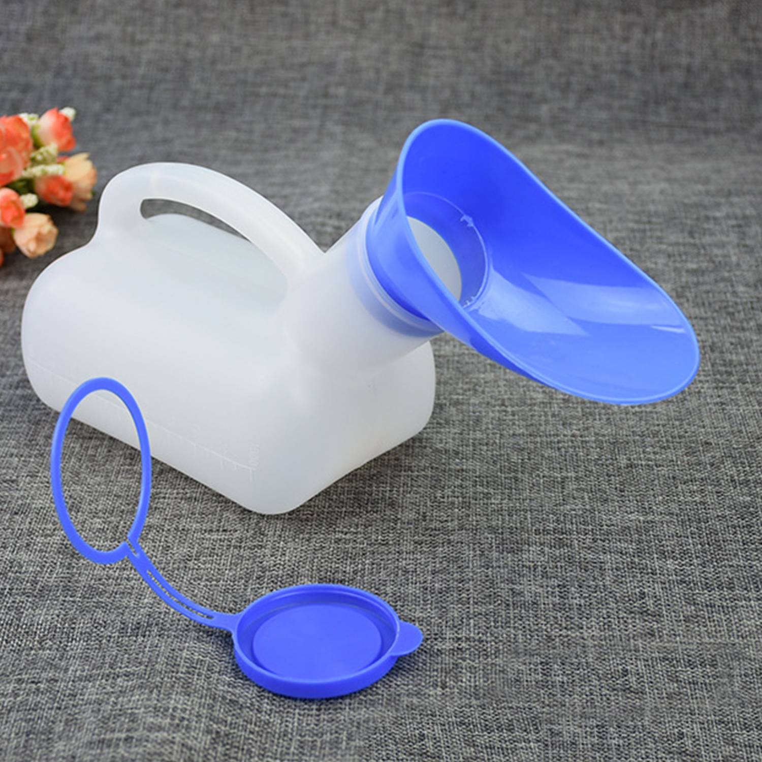 34 Oz Portable Unisex Pee Funnel Pot w/ lid 3