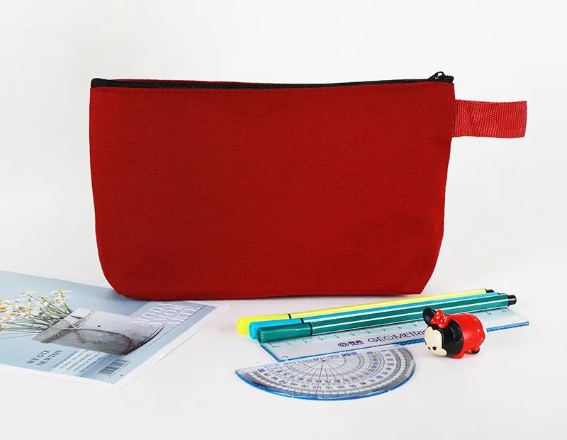 Multicolor Canvas Pencil Case 7