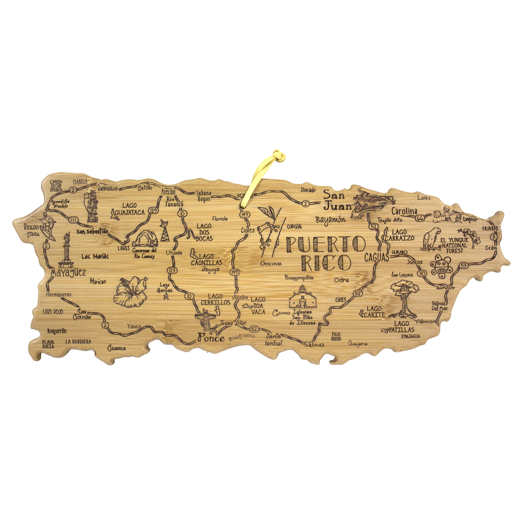Destination Puerto Rico Cutting & Serving Board 11