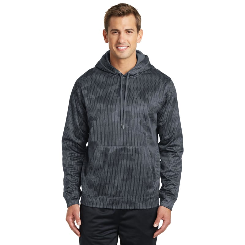 Sport-Tek Sport-Wick CamoHex Fleece Hooded Pullover. 8