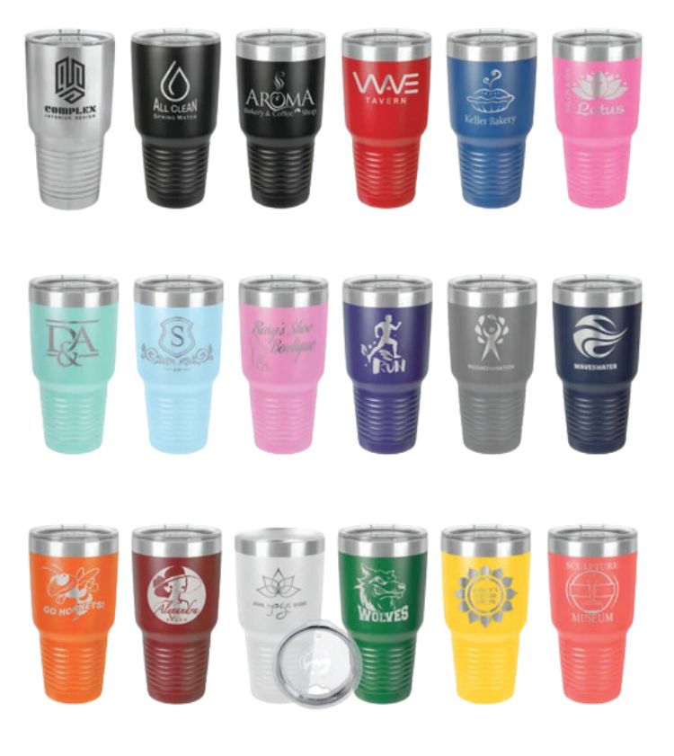 Polar Camel 30 oz. Ringneck Insulated Tumbler w/Slider Lid & Silver Ring