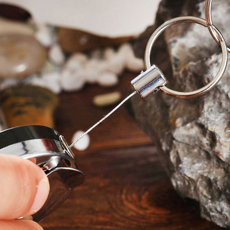 Round Shaped Metal Keychain 5