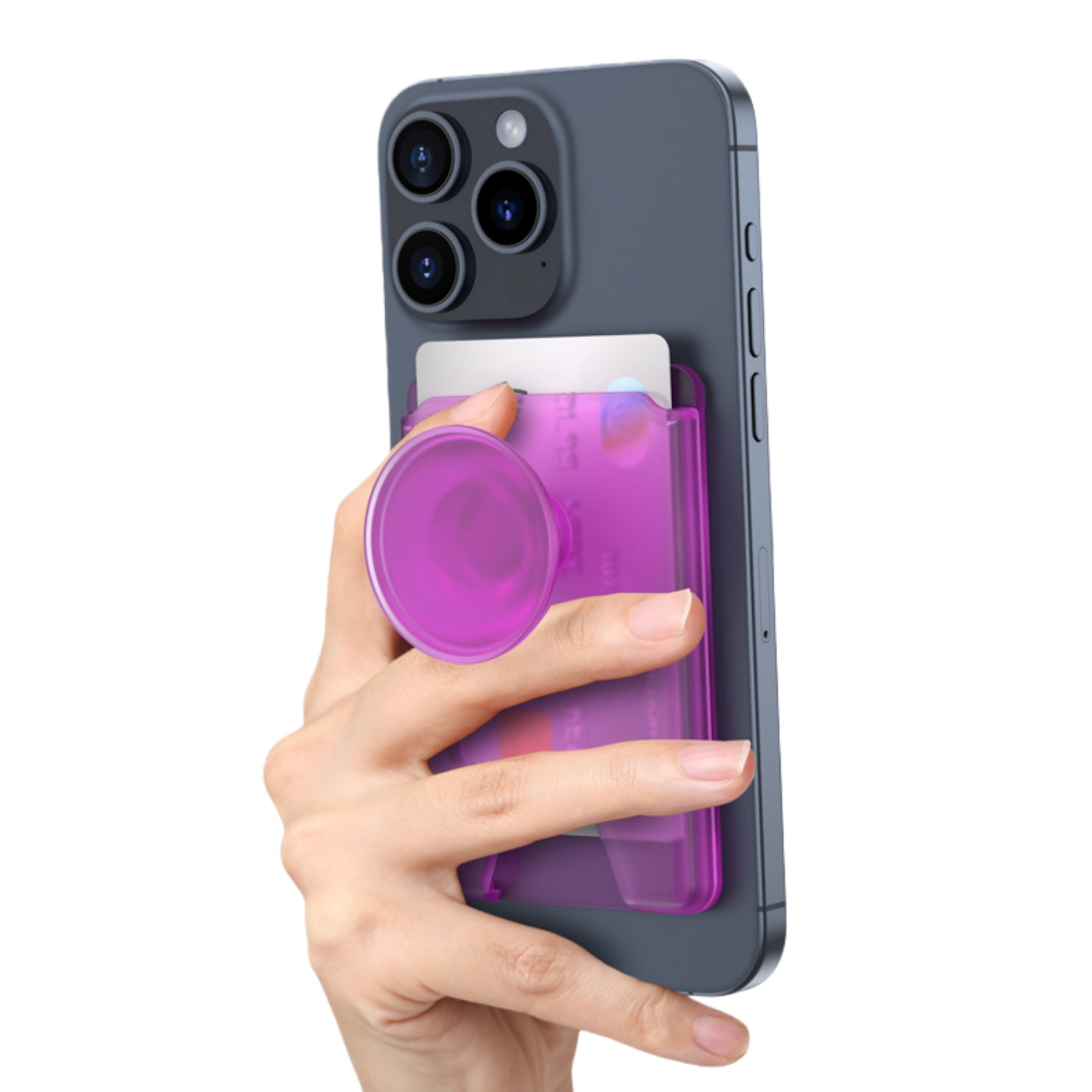 Magnetic Phone Grip and Stand with Card Holder 7