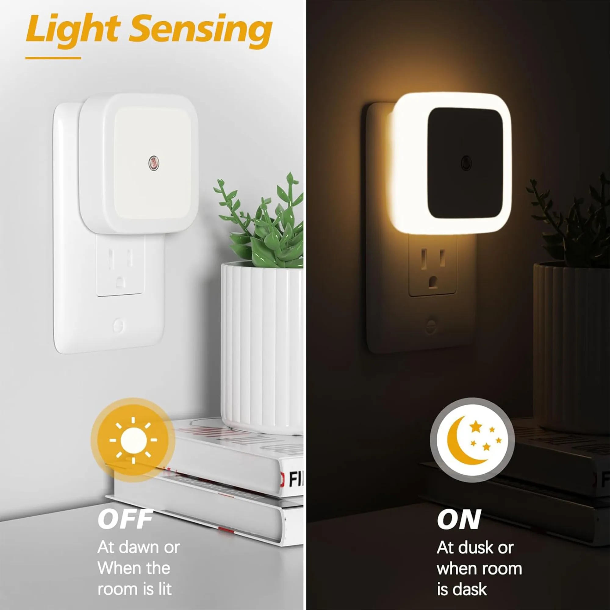 Auto Dimmable Plug In Night Light 5