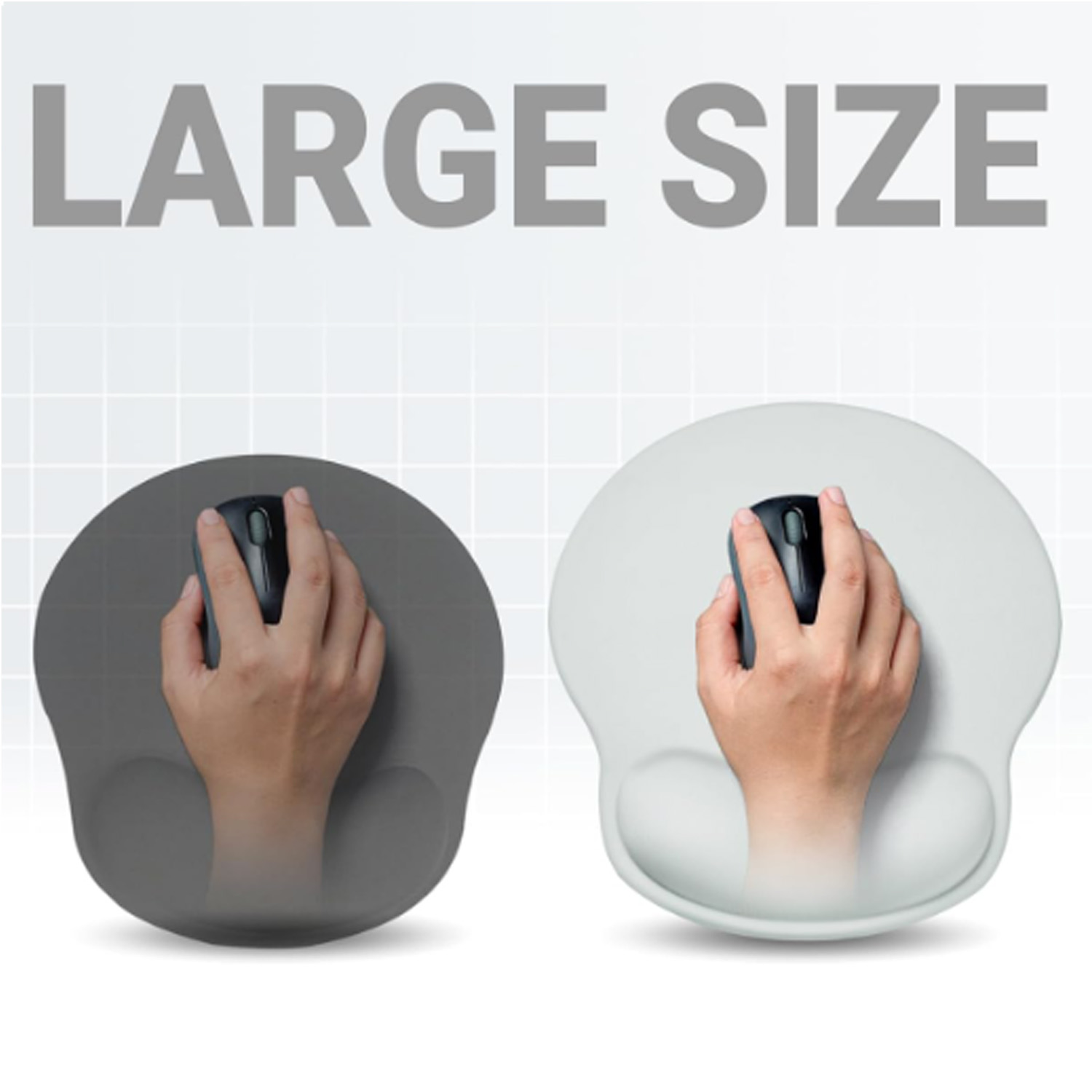 Silicone Solid Color Minimalist Style Mouse Pad Wrist Guard Soft Pad. 3
