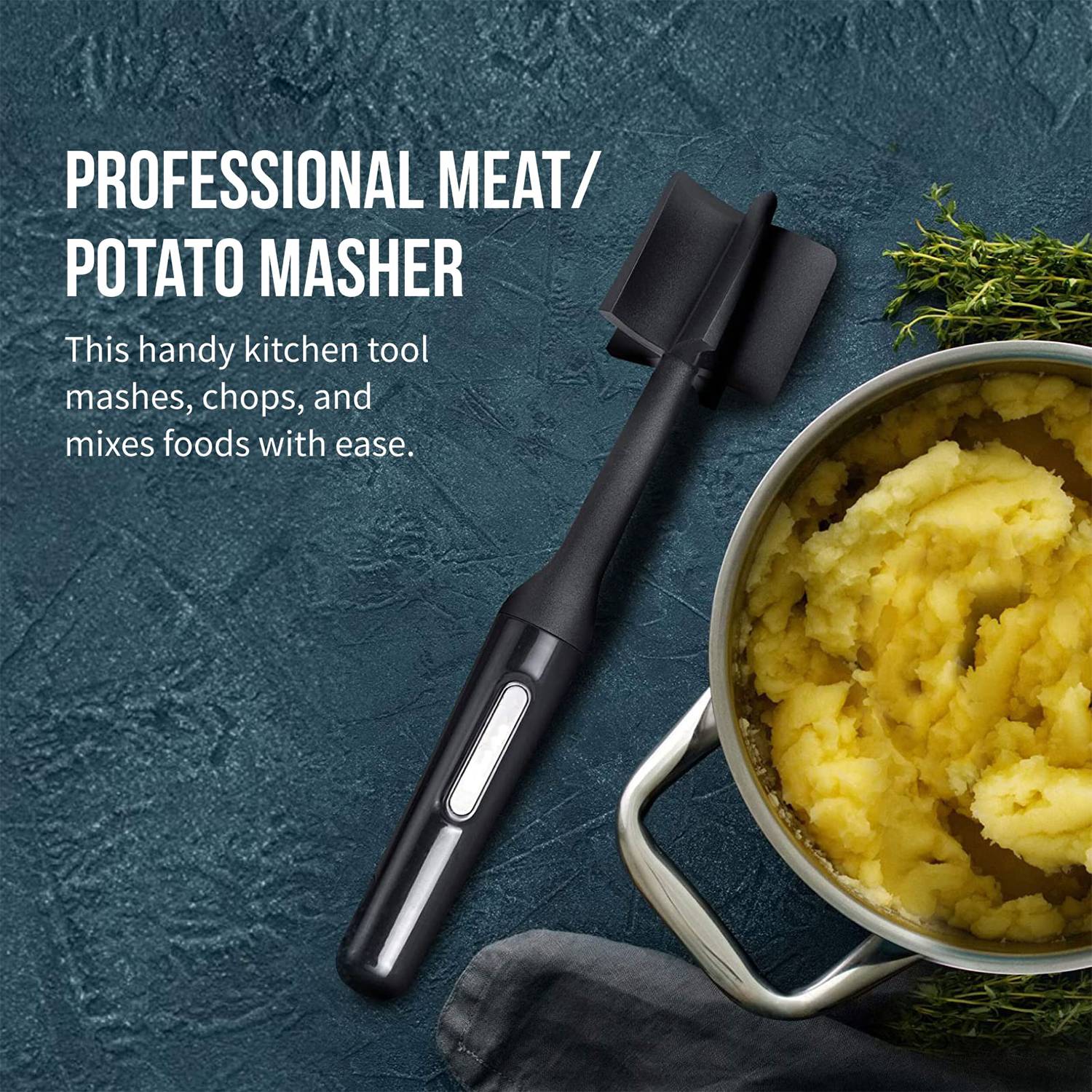 Heat Resistant Nylon Meat and Potato Masher Chopper 4