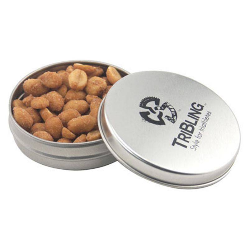 Round Tin with Honey Roasted Peanuts 1