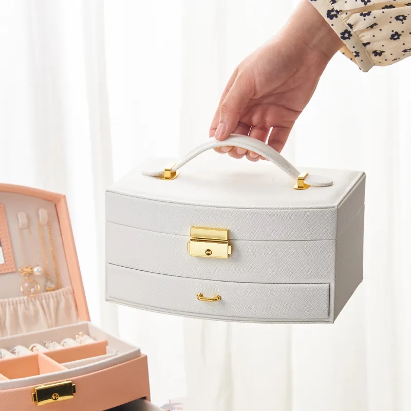 2 Layer PU Leather Jewellery box for Necklace 4