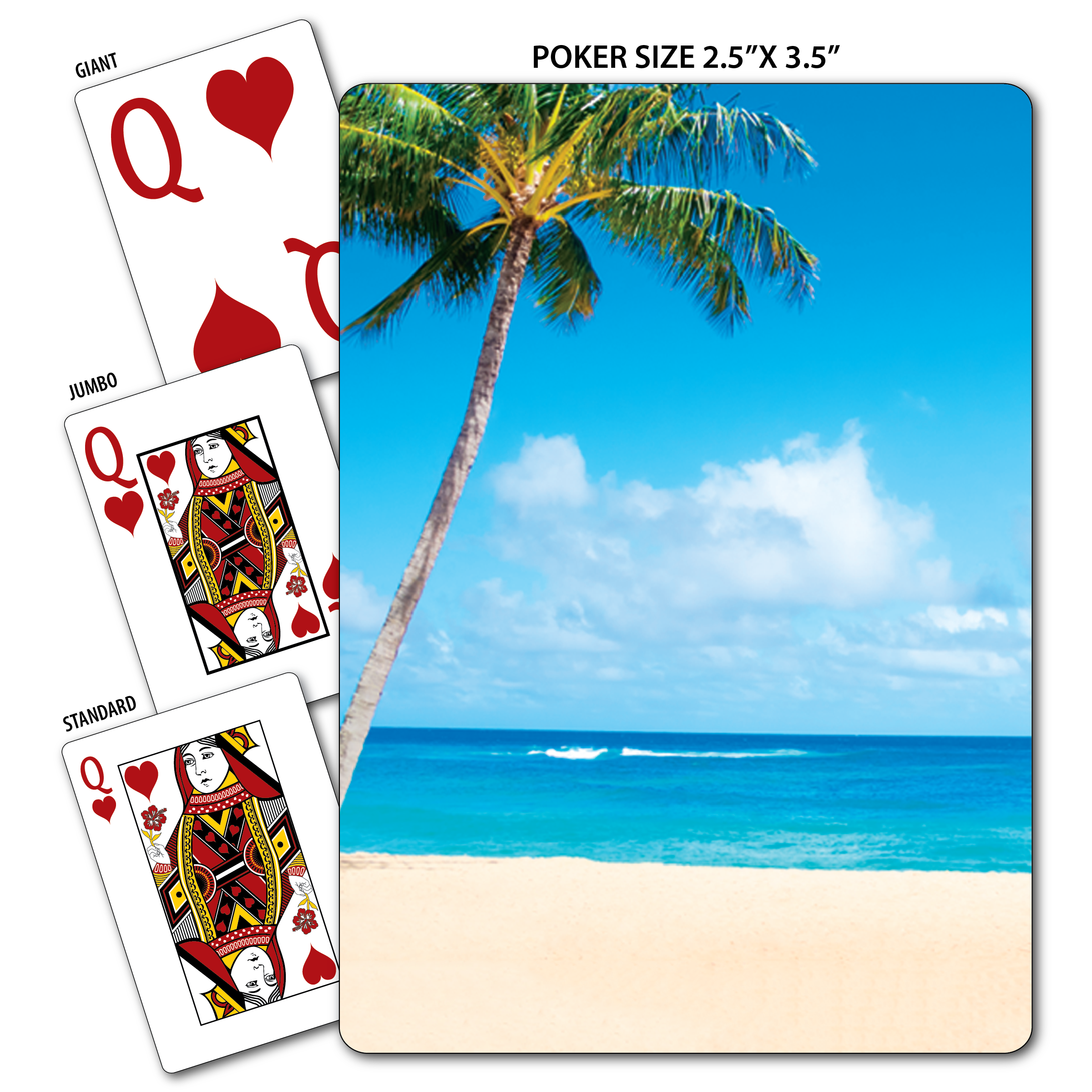 Beach Theme Poker Size Playing Cards 4