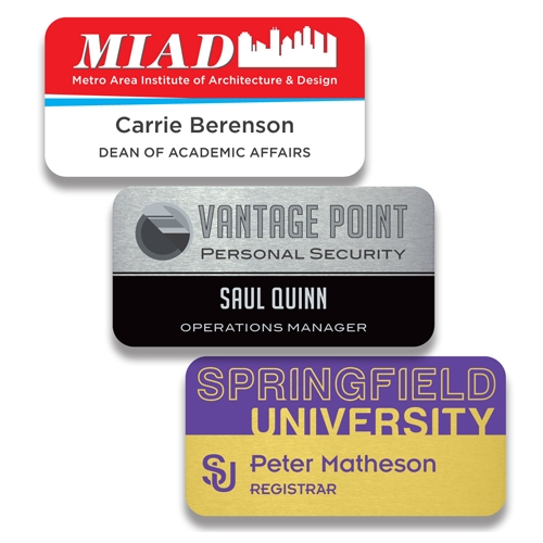 Aluminum Name Badge 2
