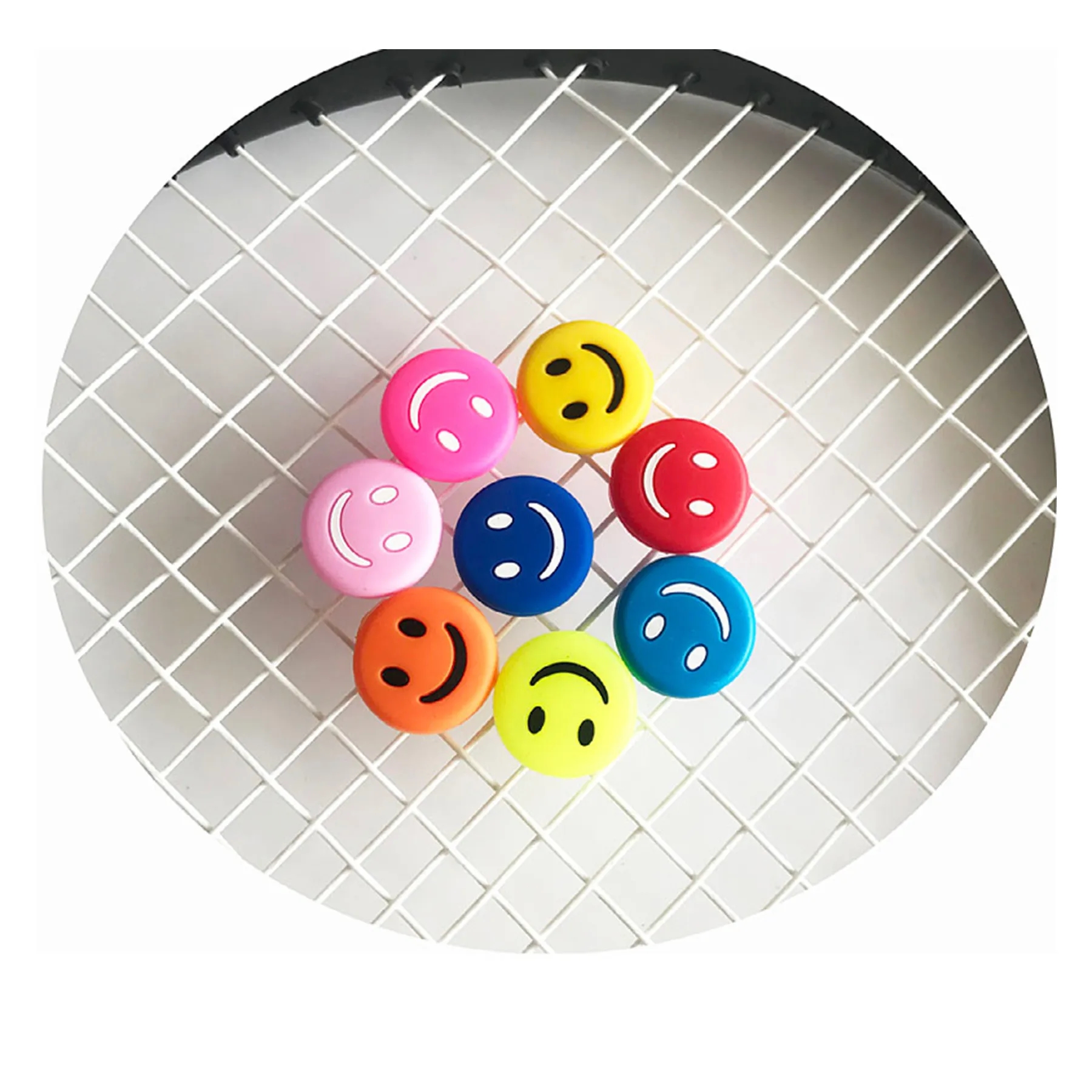 Smile Emoji Tennis Racket Vibration Dampener 2