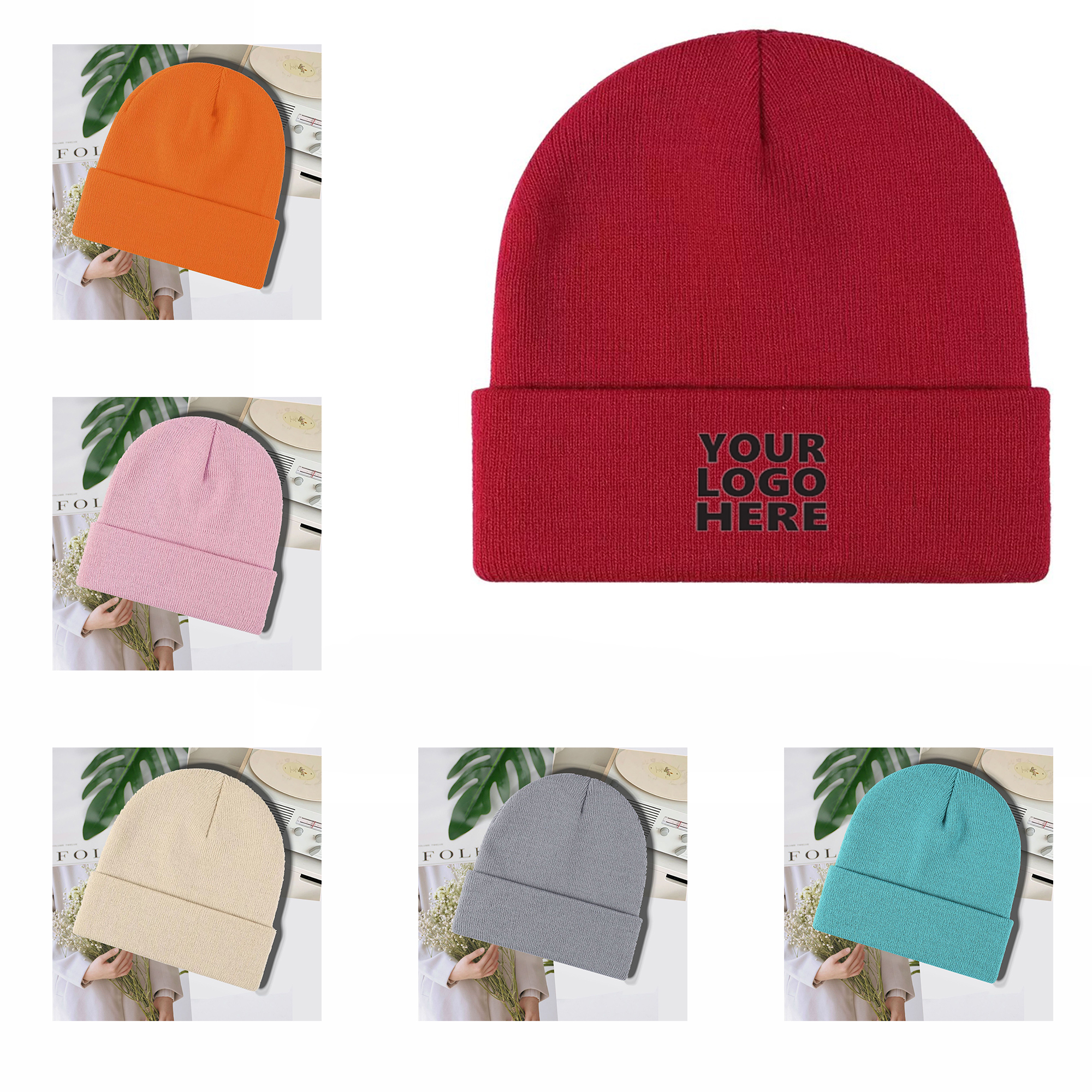 Classic Men's Warm Winter Hat Acrylic Knitted MOQ 1pcs 2
