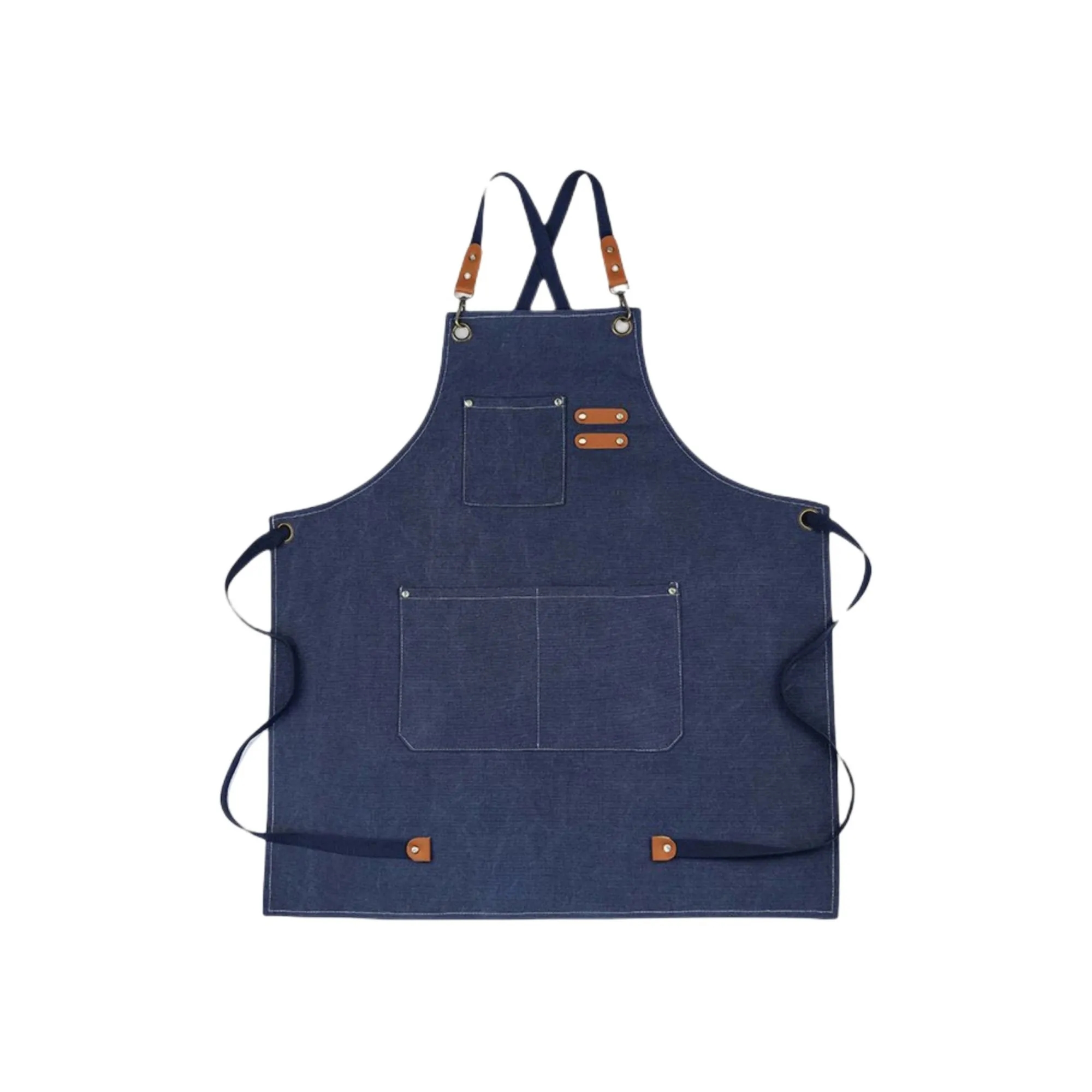 Cotton Canvas Cross Back Heavy Duty Adjustable Work Apron 7