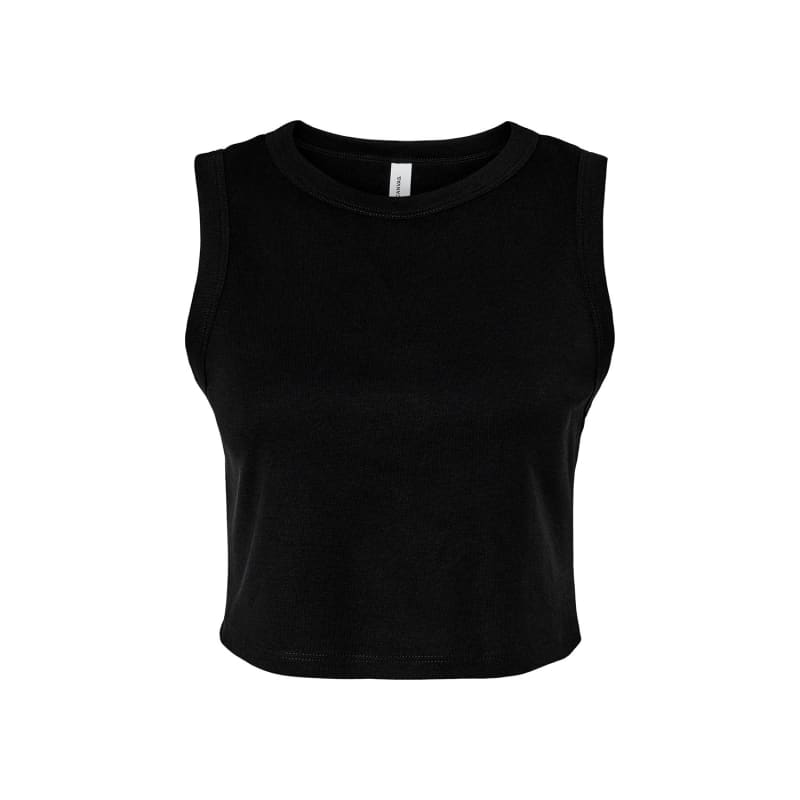 Bella + Canvas Ladies' Micro Rib Muscle Crop Tank 35