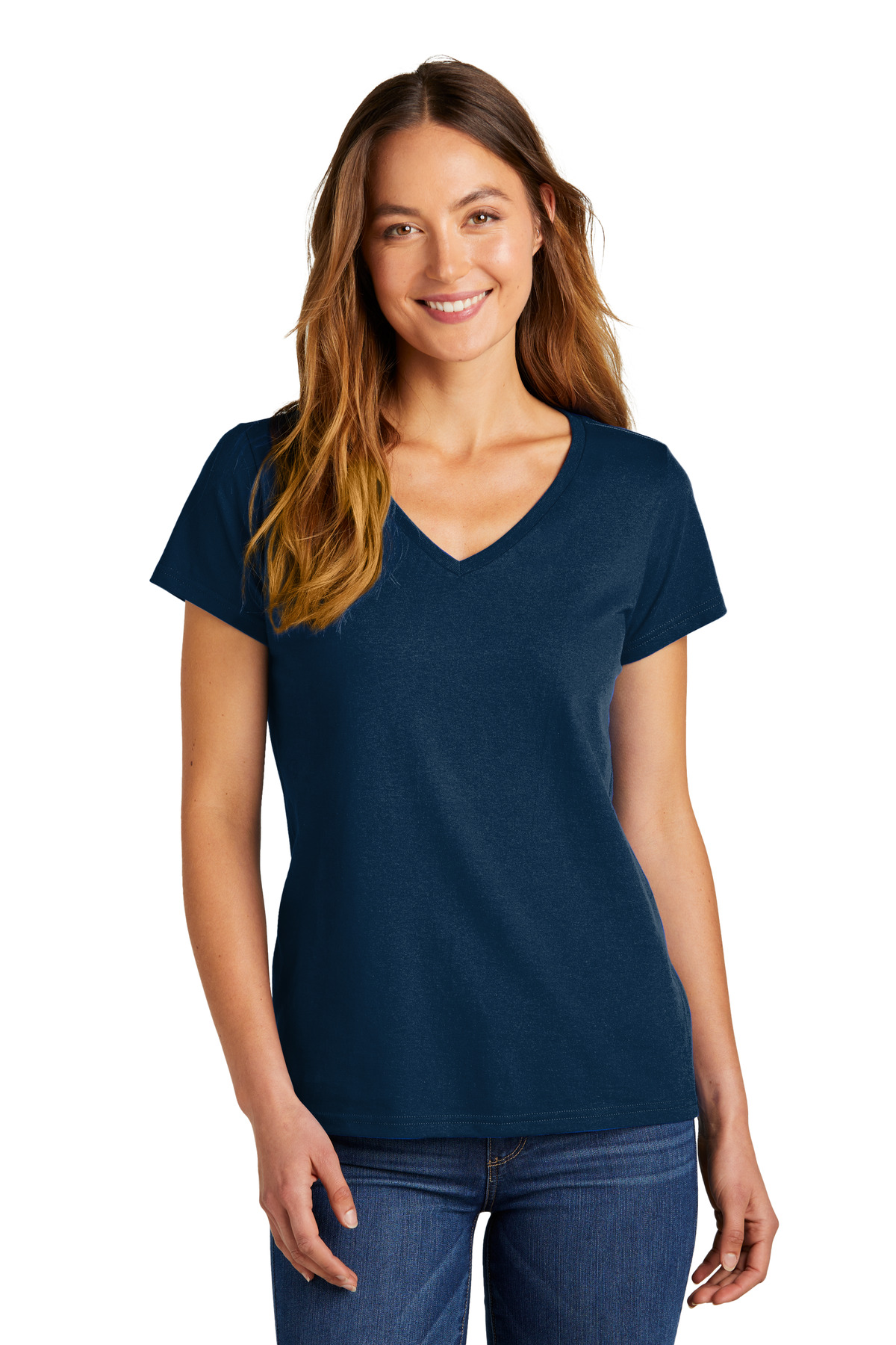 District Women's The Concert Tee V-Neck DT5002 70