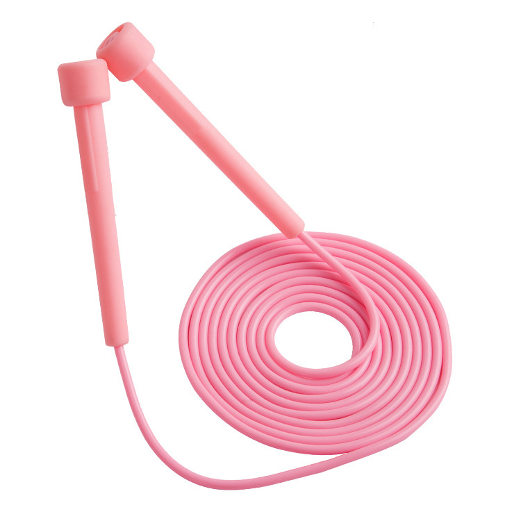 Wholesale Plastic Long Handle Jump Rope Custom Color Adjustable Length Self Lock Jump Rope Speed Jum