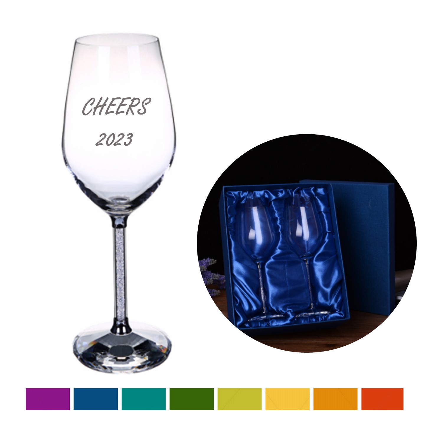 Custom Wine Glasses Gift Box 1