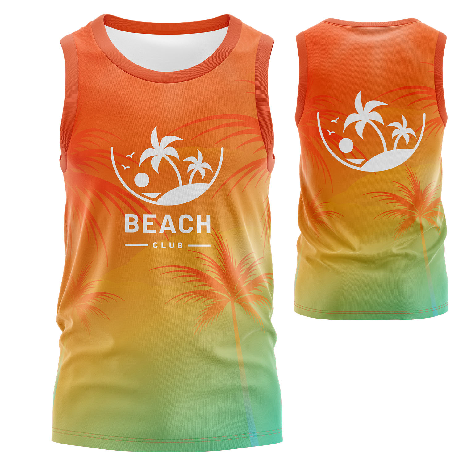 Unisex 160 GSM Brushed Milk Silk Sublimation Tank Top 3