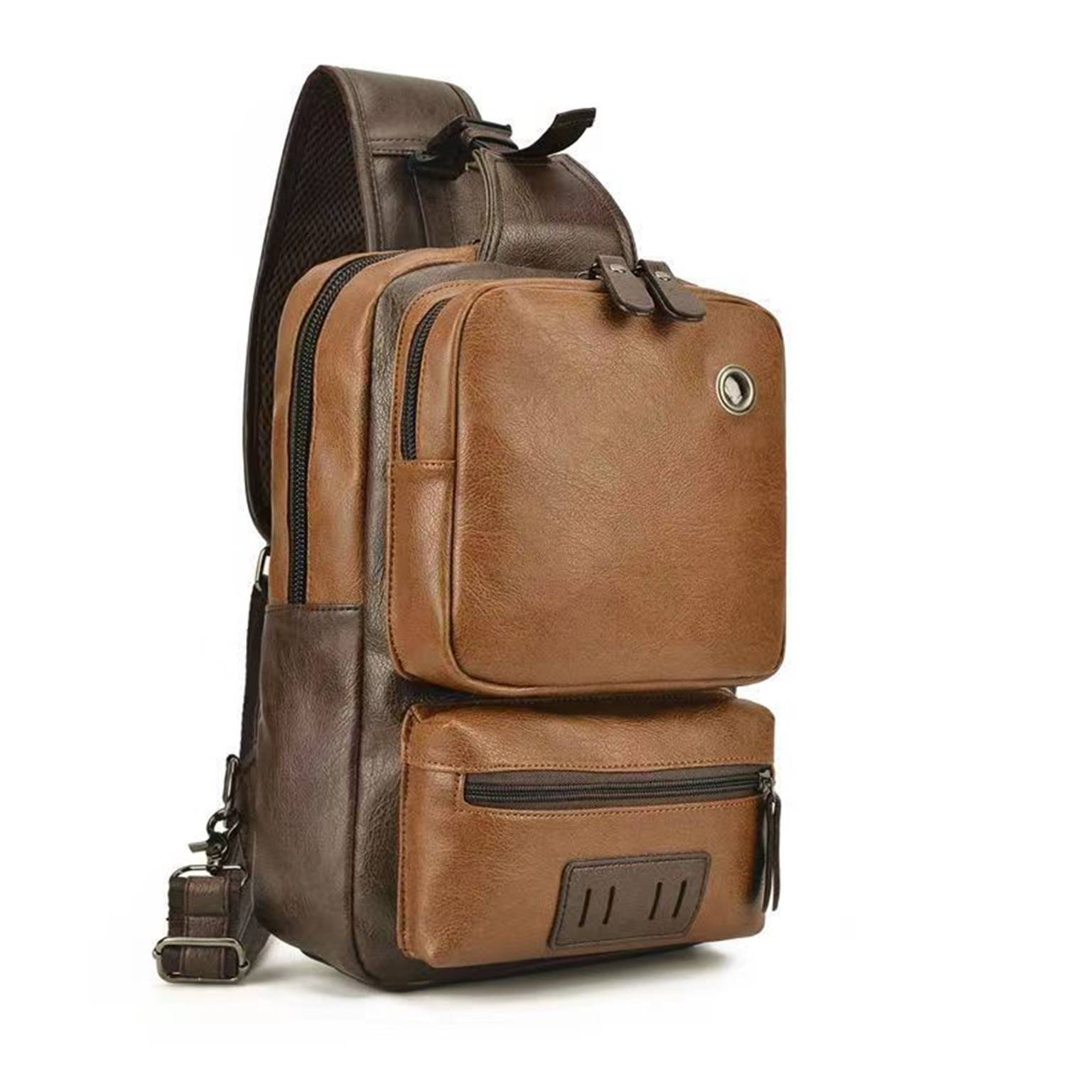 PU Leather Sling Backpack 2