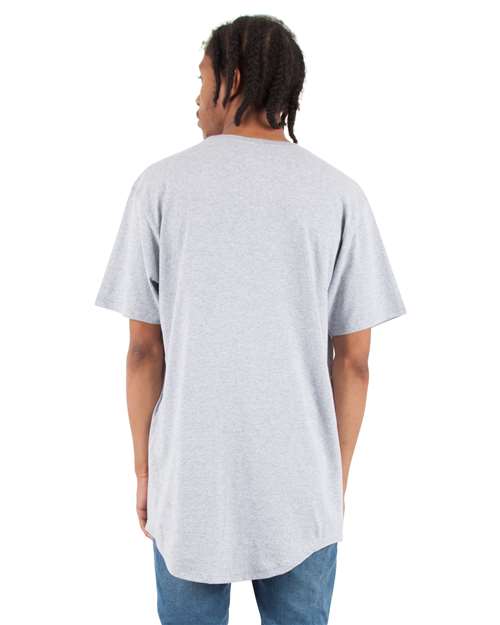 Unisex Curved Hem Long T-Shirt - SHCLT 13