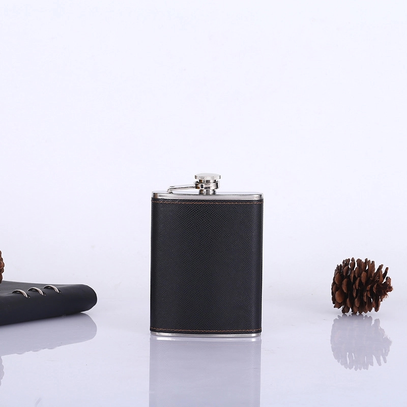 Custom 8 oz Hip Flask Gift Set With Folding Knife 12