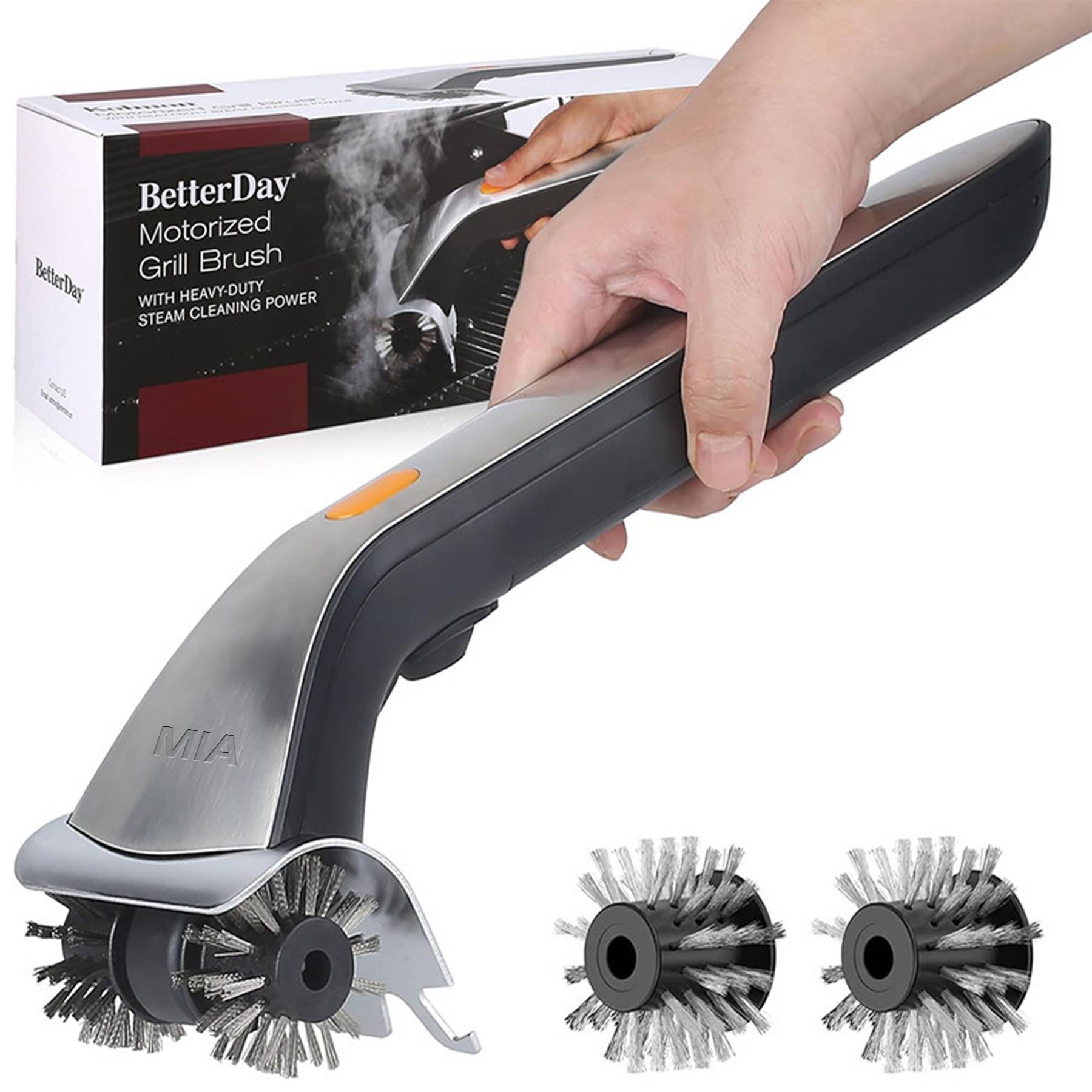 Electric stainless steel wire barbecue brush 2