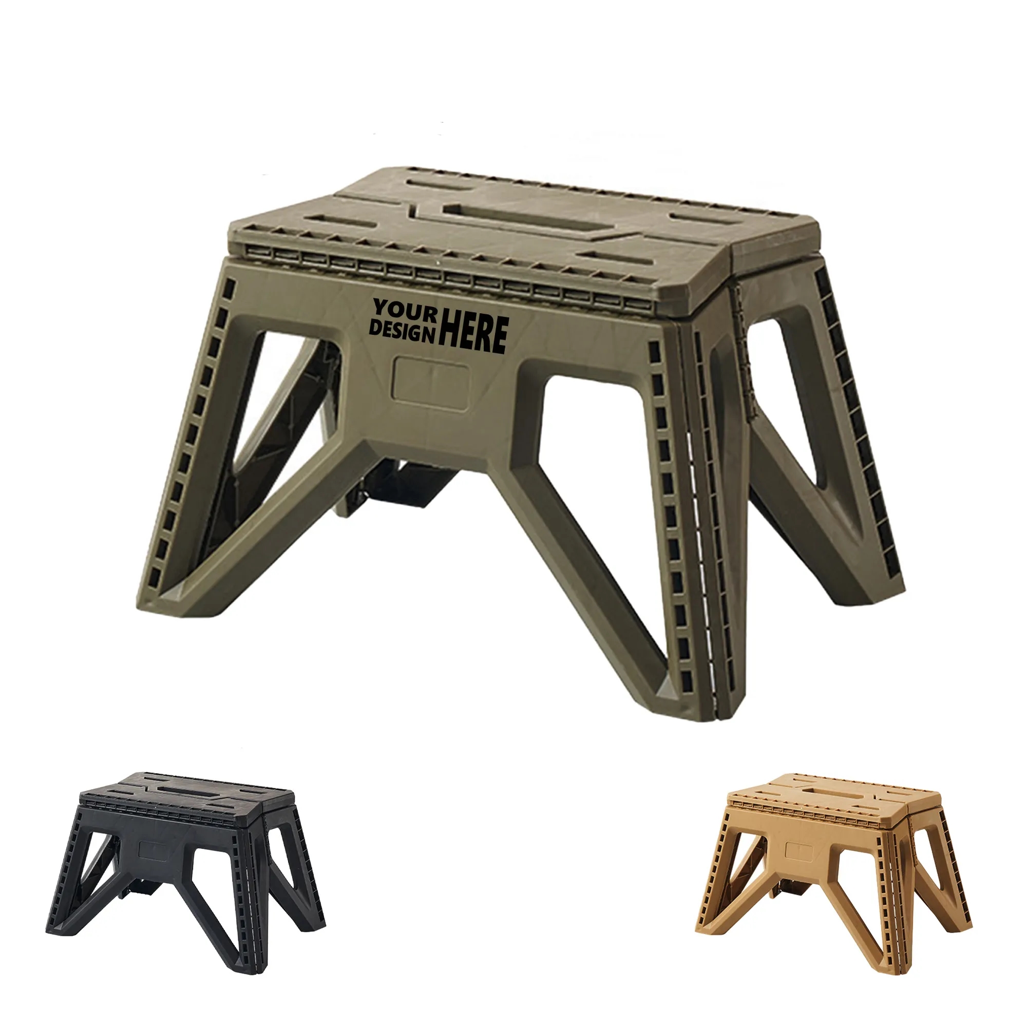 Portable Camping Folding Plastic Stool 1