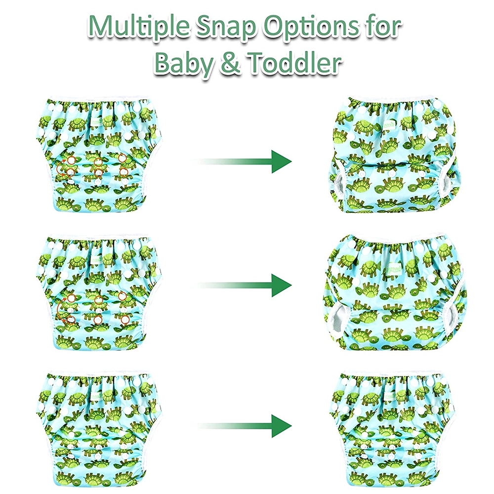 Snap One Size Adjustable Reusable Baby Swim Diaper 5
