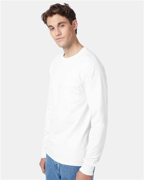 Unisex Authentic Long Sleeve Pocket T-Shirt - 5596 15