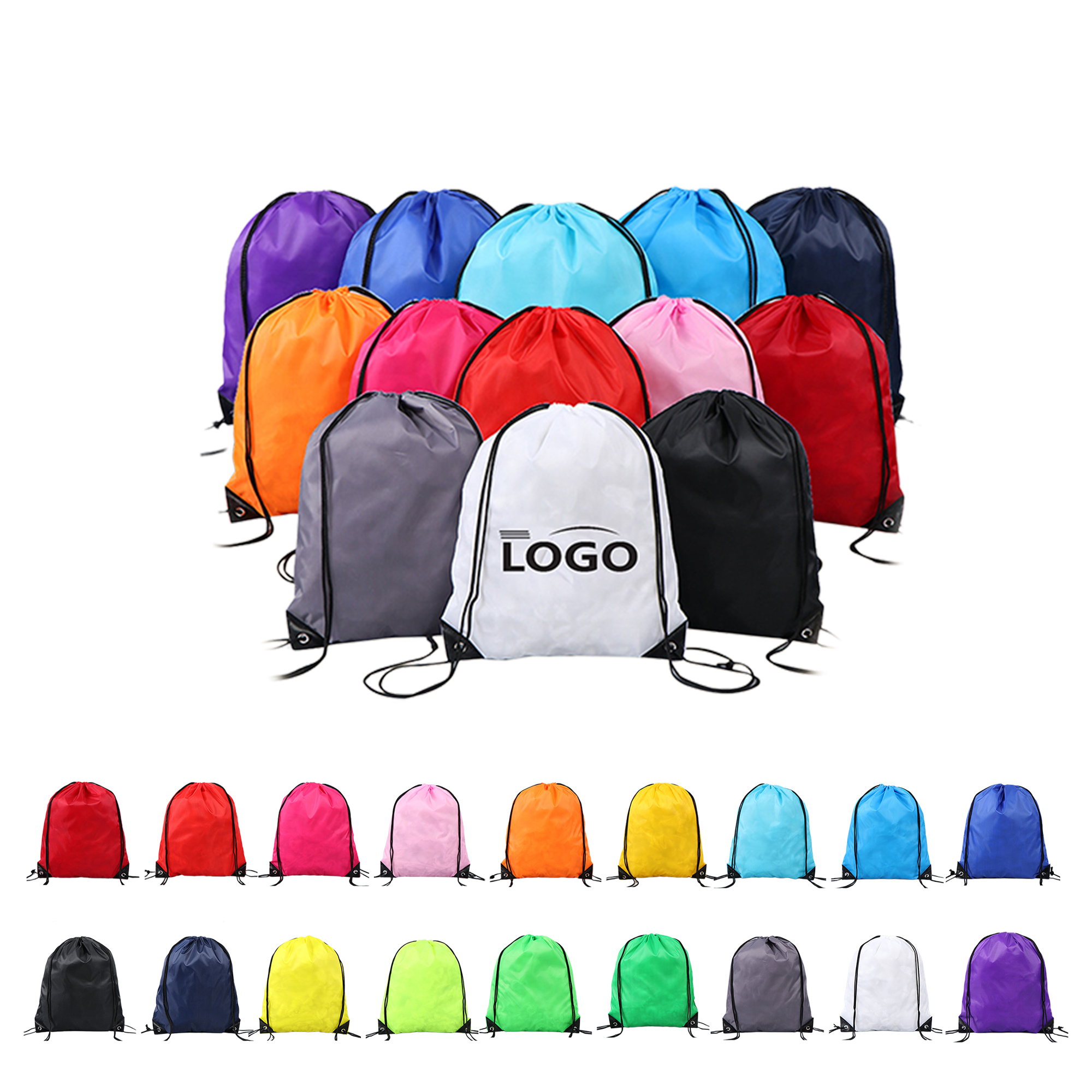 Polyester Drawstring Non-Woven Bag Fitness Backpack 2