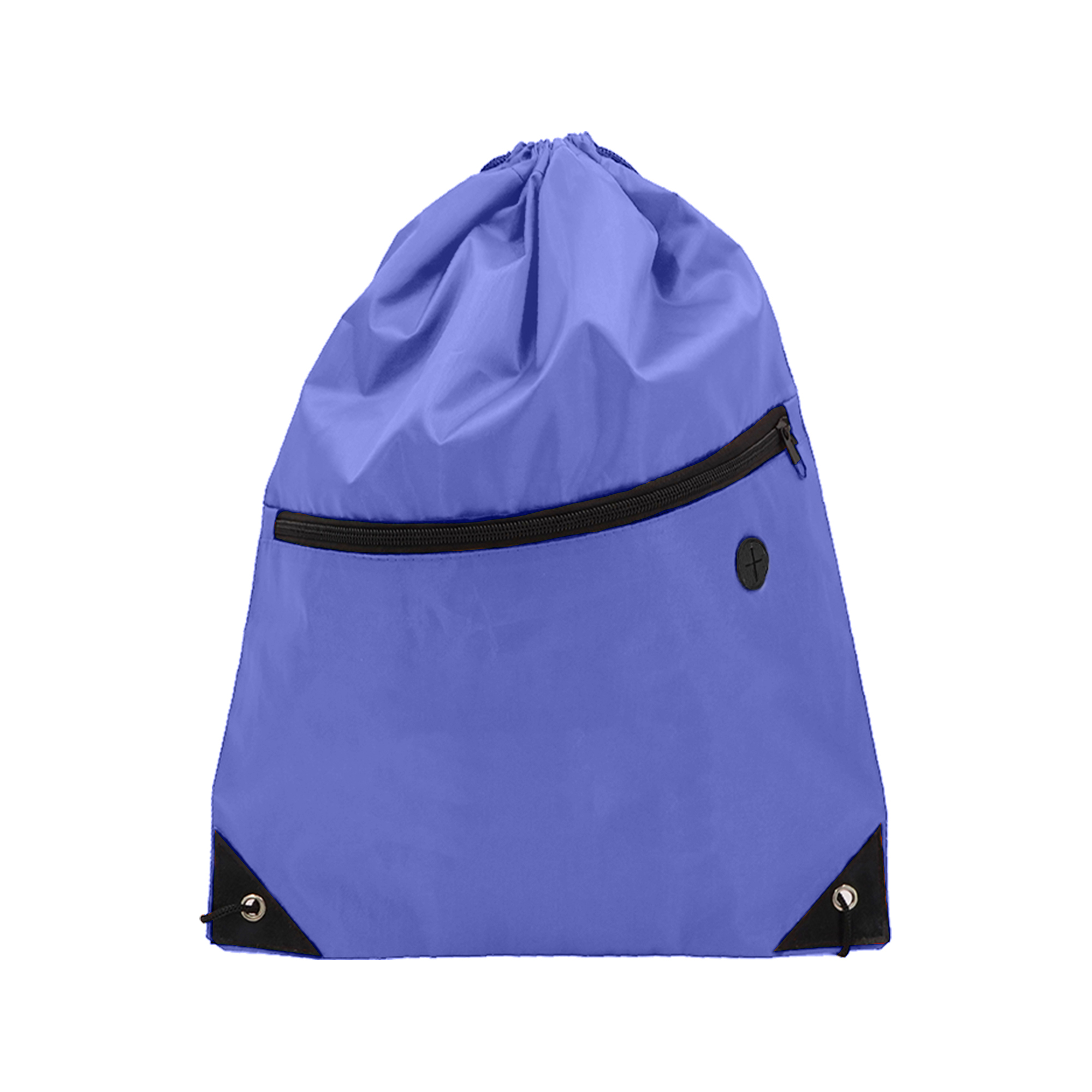 Foldable Drawstring Backpack with Zipper for Gym and Travel 7
