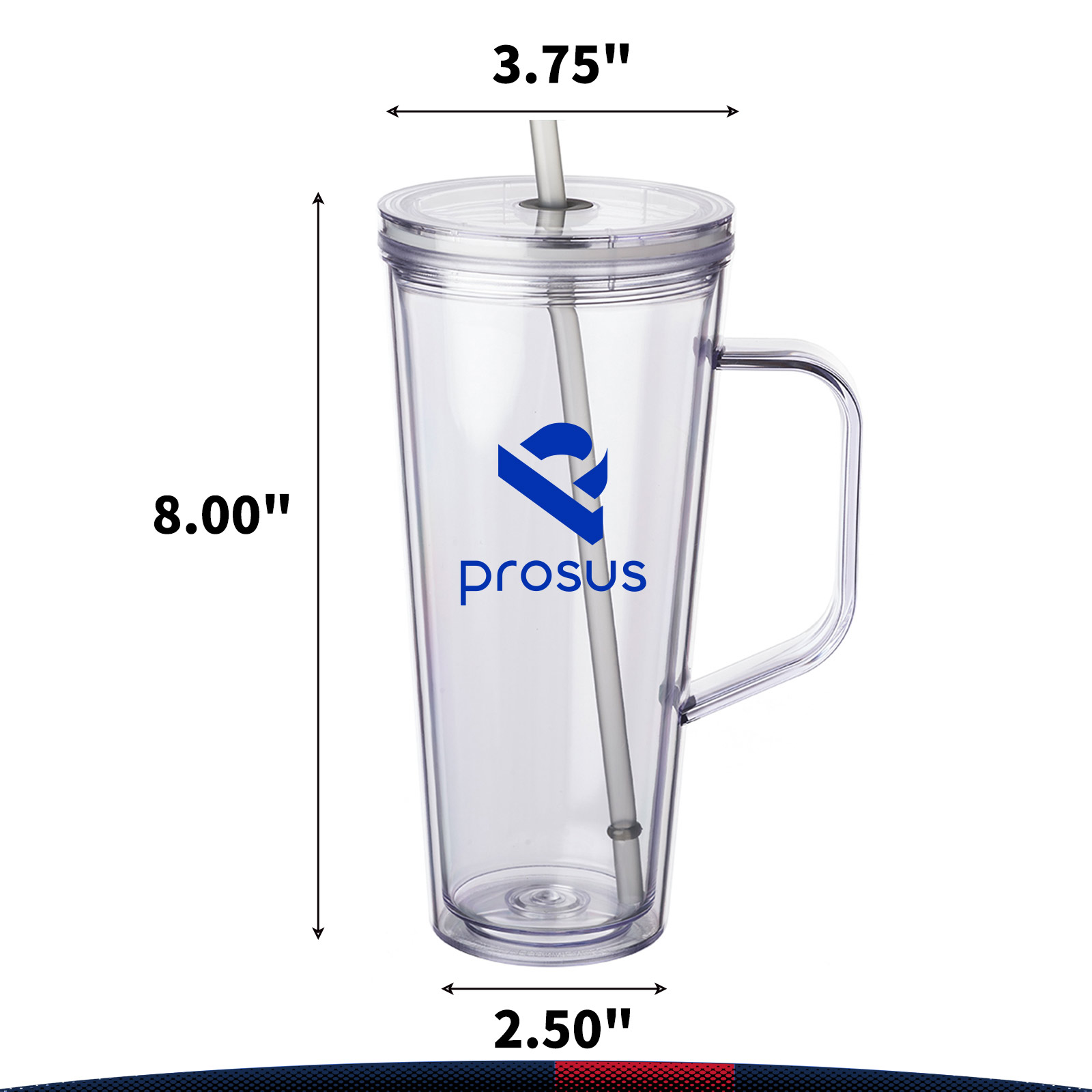 24 oz. Moriel Plastic Tumbler with Handle 5