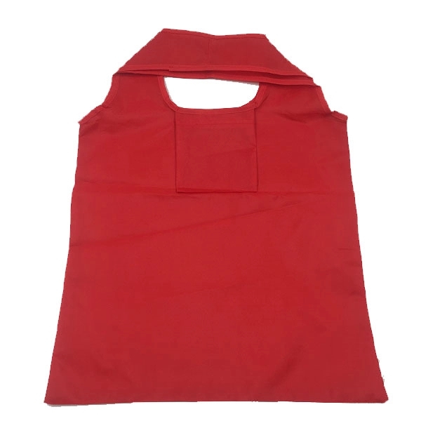 Reusable 190T Polyester Foldable Grocery Tote with Pouch 11