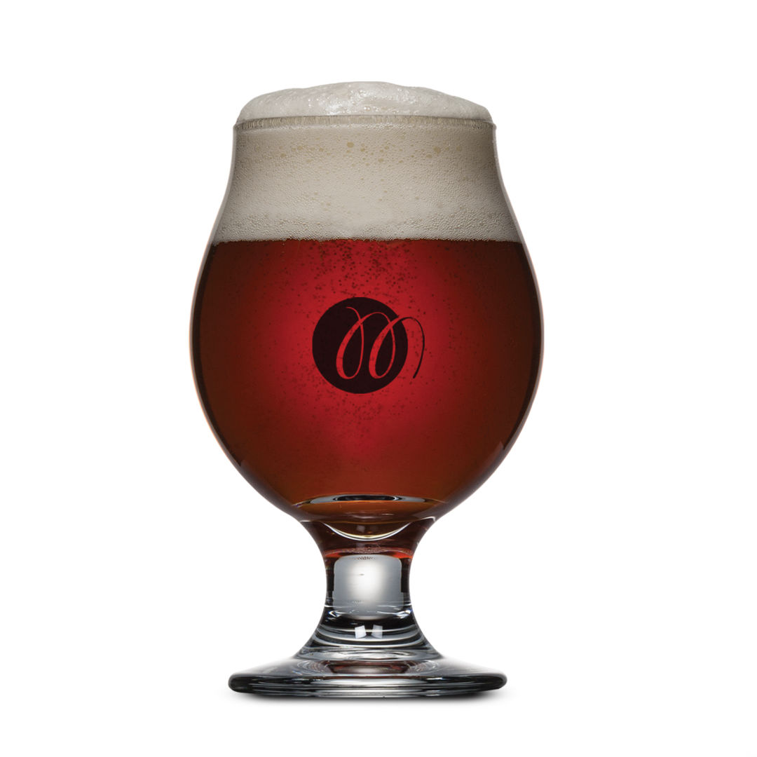Belgian Beer Glass - Imprinted, custom glassware with logo imprint 2