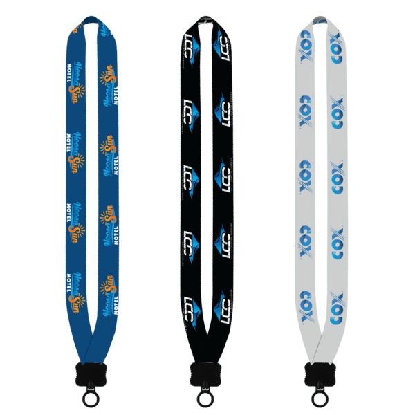 1" Dye-Sublimated Lanyard with Plastic Clamshell & O-Ring 3