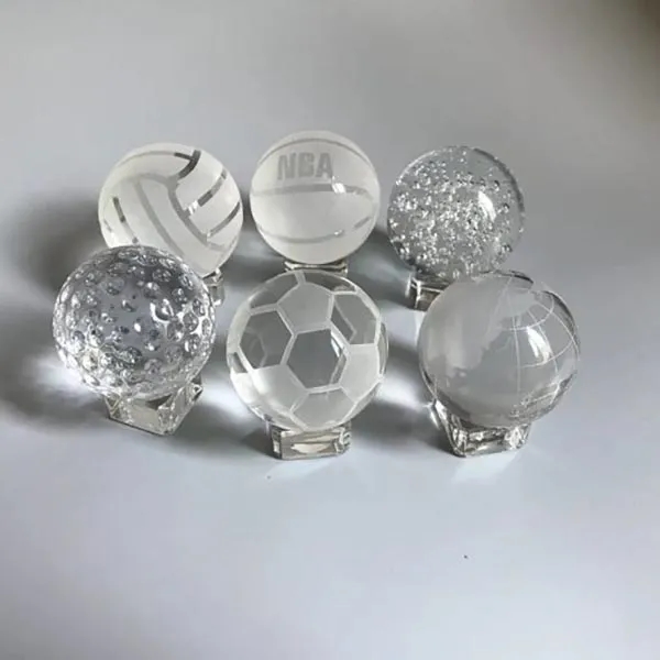Personalized Crystal Ball Award 6