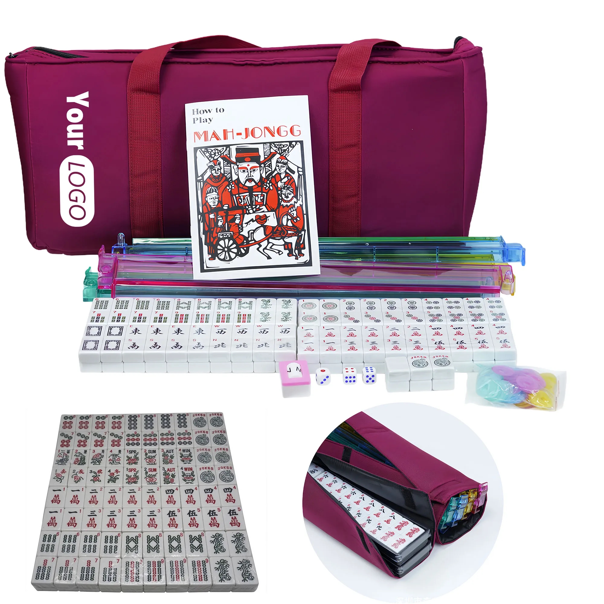 Premium 166 Piece Numbered American Mahjong Set