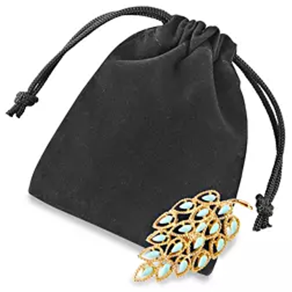 3" x 4" DELUXE VELVET DRAWSTRING POUCH. 7