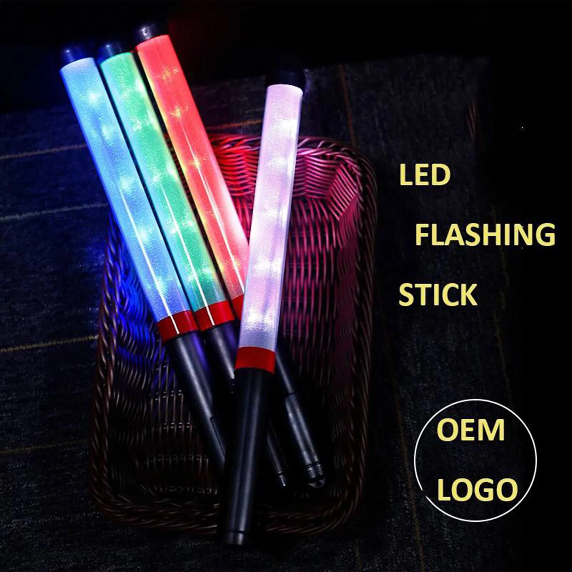 LED Light Up Cheer Sticks 14.3" L x 1.1" Diameter 3