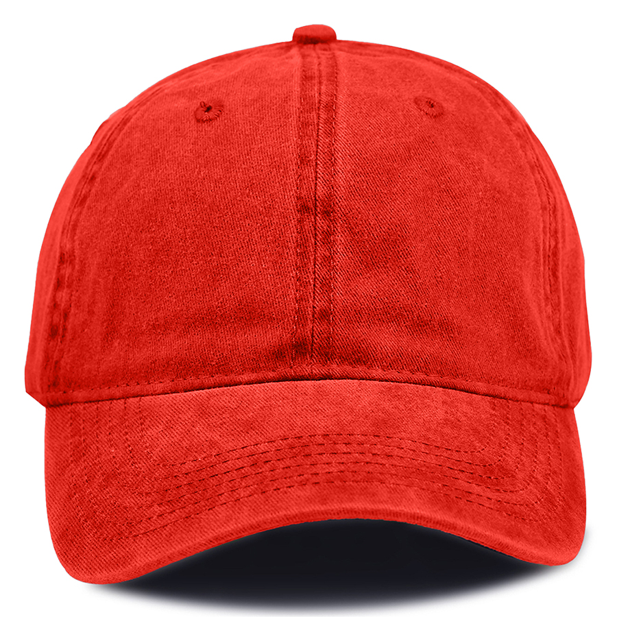 Stock Washed Cotton 6-Panel Baseball Cap w/ Metal Tuck 4