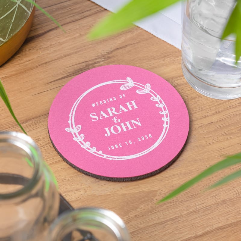 4 Inch Round Foam Coasters 24