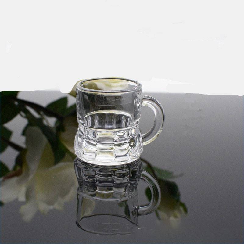 2oz Glass Beer Mug with Handle 6