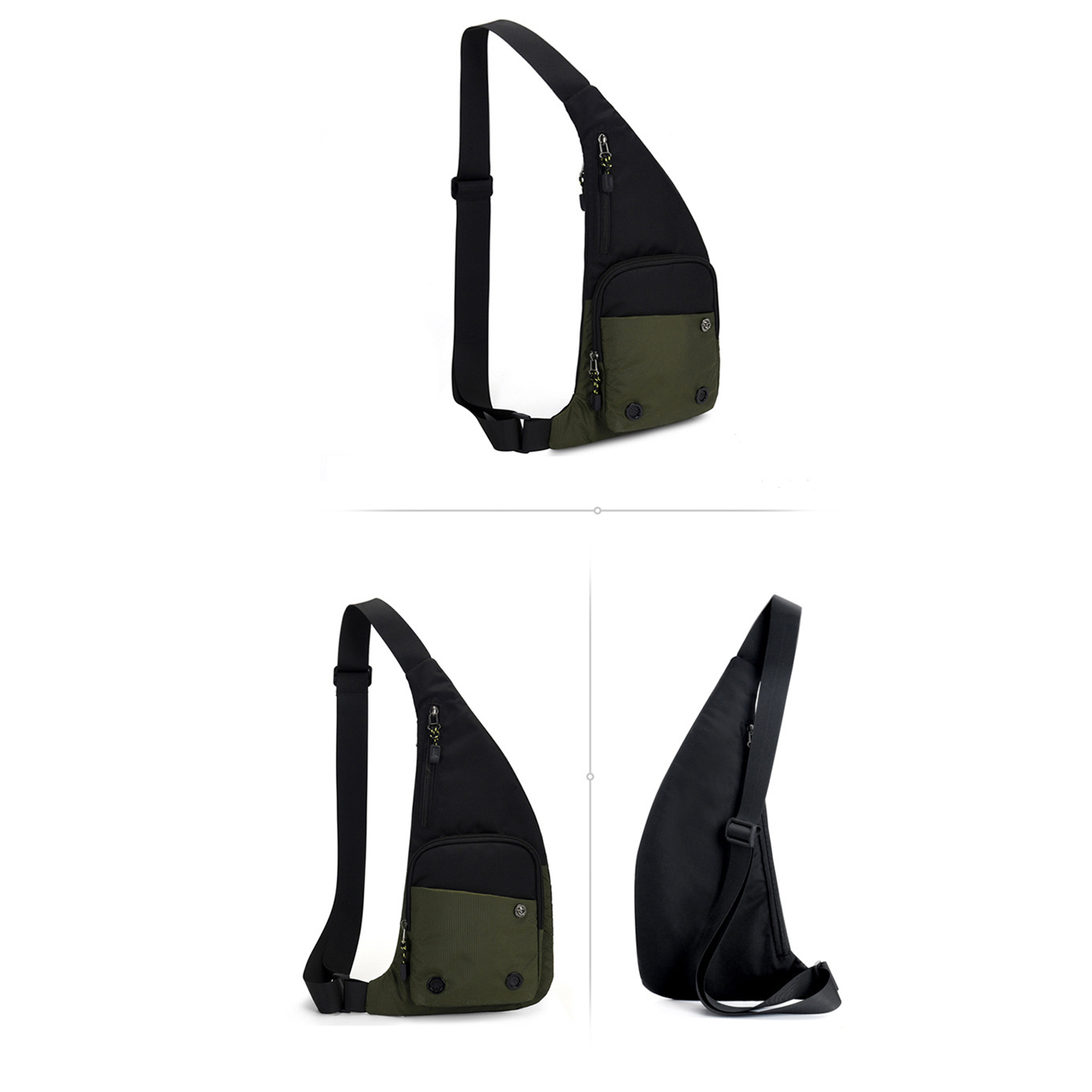 Nylon Men New Trendy Casual Chest Bag 6